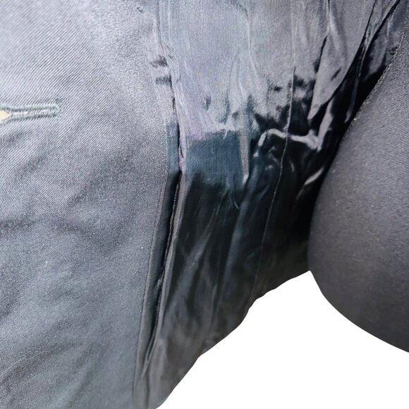 Triumph Black Riding Jacket Hunt Coat Equestrian Blazer Sz 12 Cotton Minimalist - Picture 9 of 11